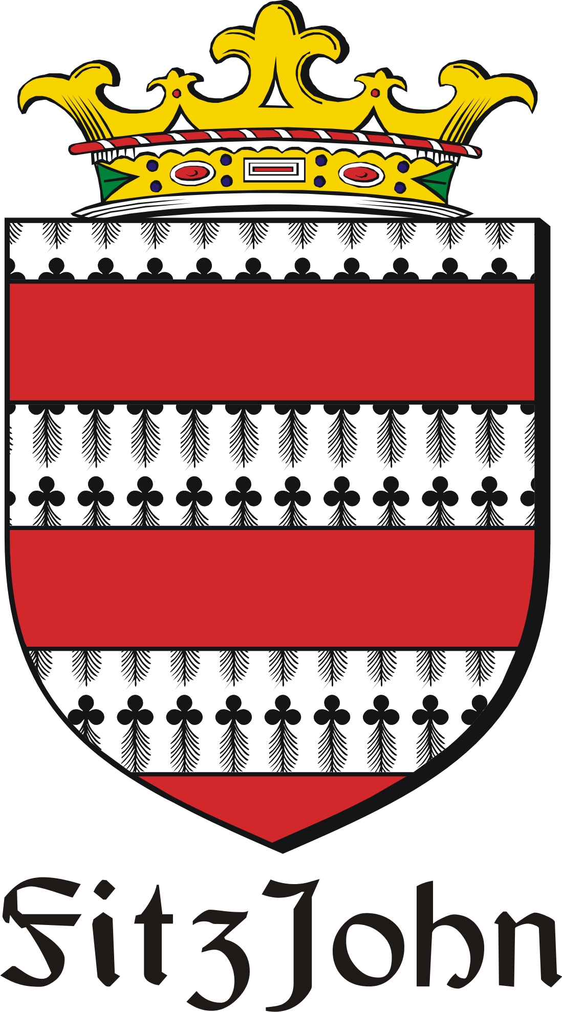 Thumbnail FitzJohn Family Crest / Irish Coat of Arms Image Download