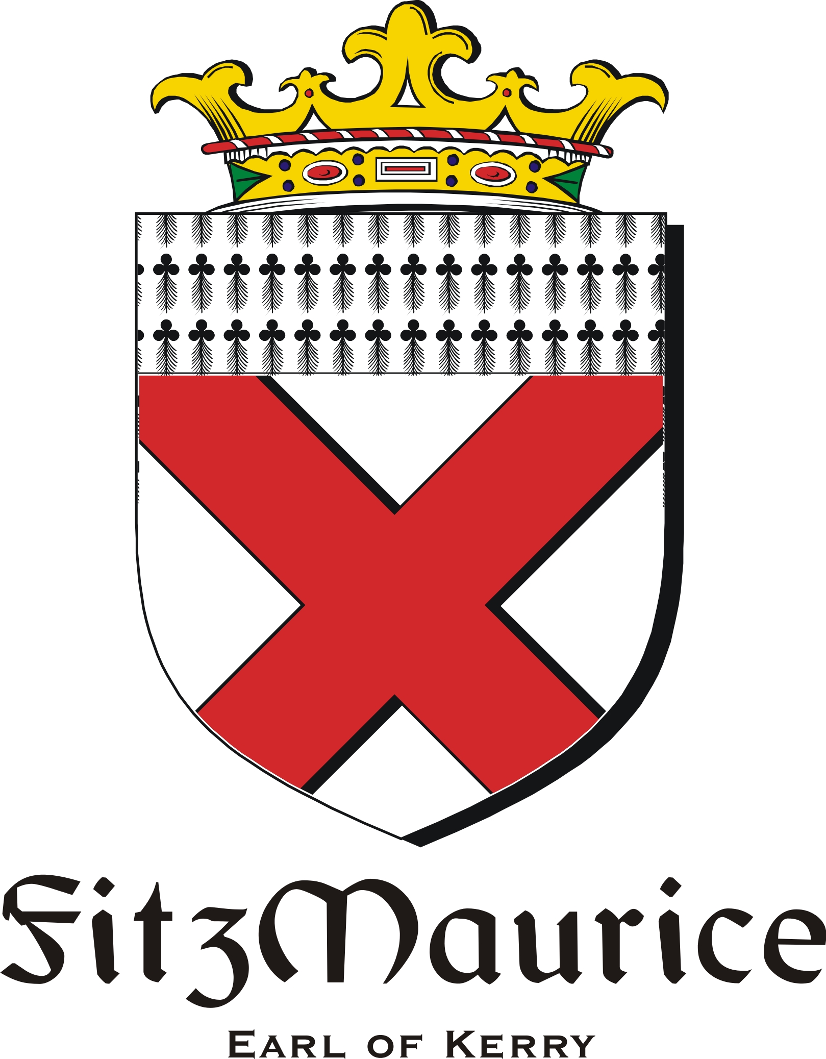 Thumbnail FitzMaurice-Kerry Family Crest / Irish Coat of Arms Image Download