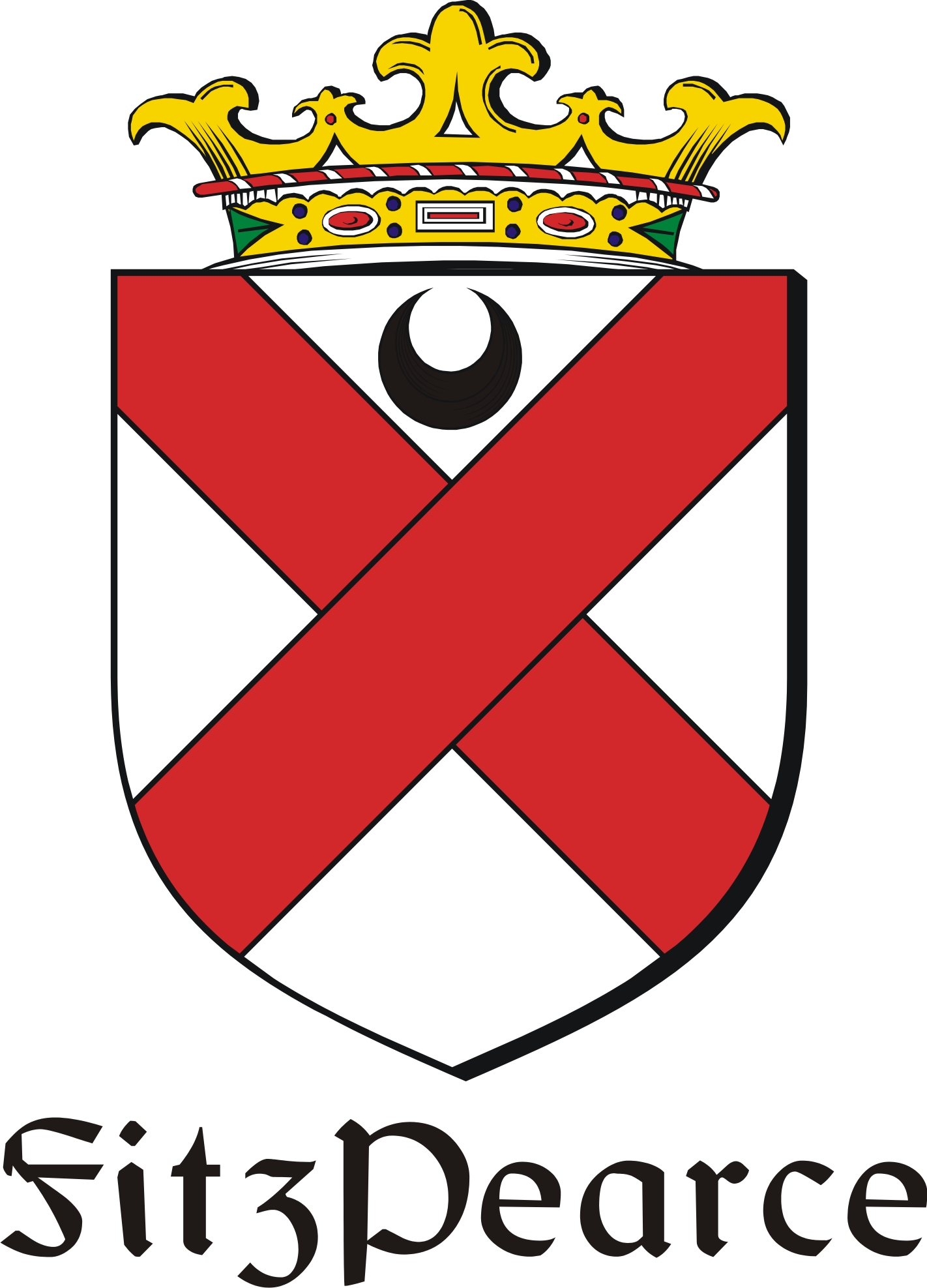 Thumbnail FitzPearce Family Crest / Irish Coat of Arms Image Download