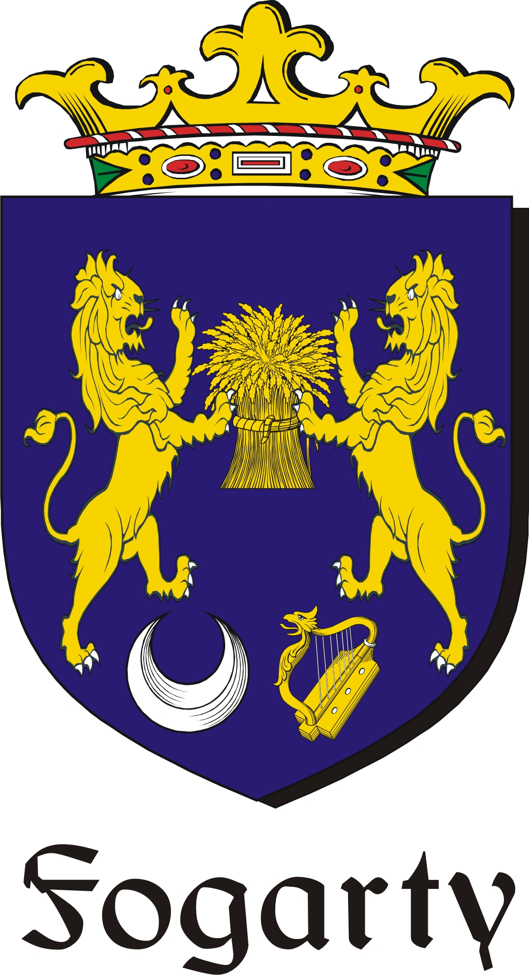 Thumbnail Fogarty Family Crest / Irish Coat of Arms Image Download