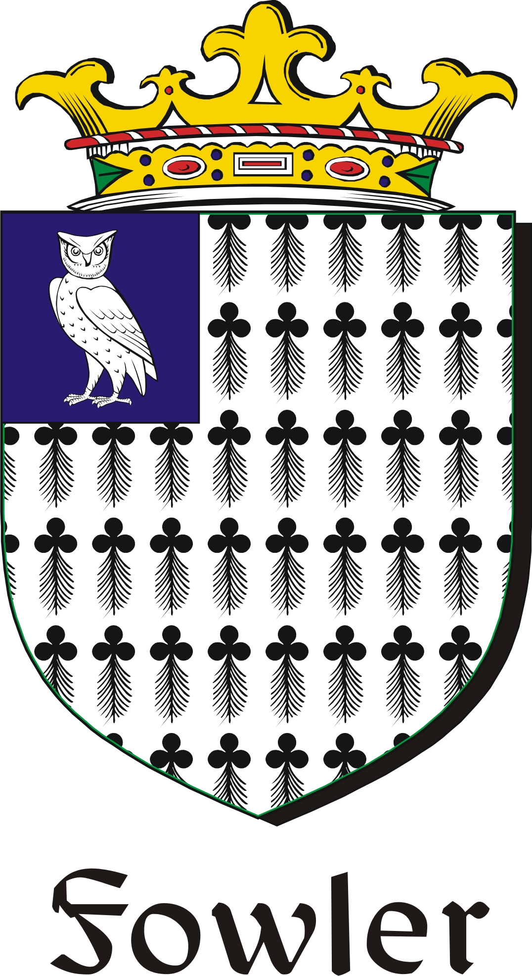 Thumbnail Fowler Family Crest / Irish Coat of Arms Image Download