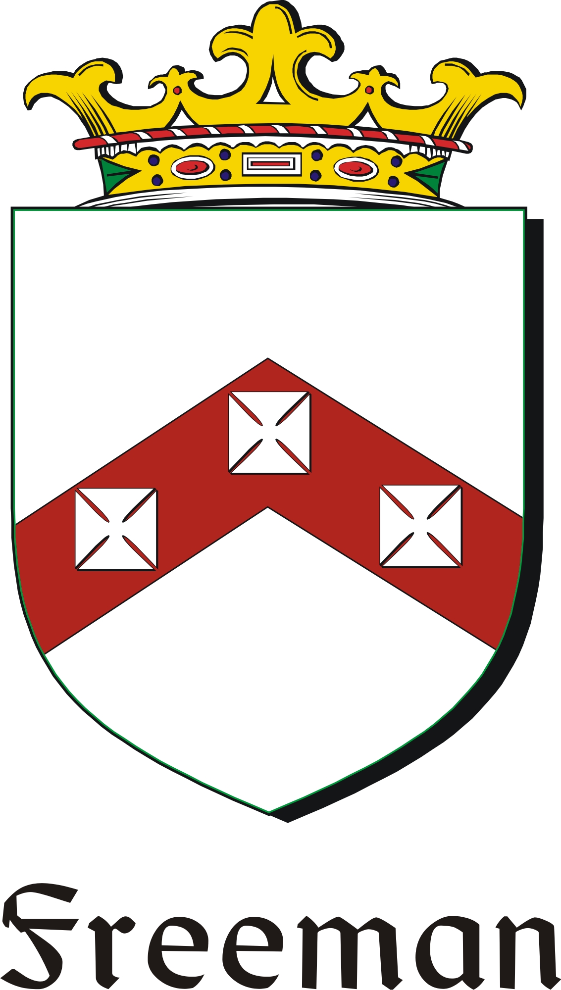 Thumbnail Freeman Family Crest / Irish Coat of Arms Image Download