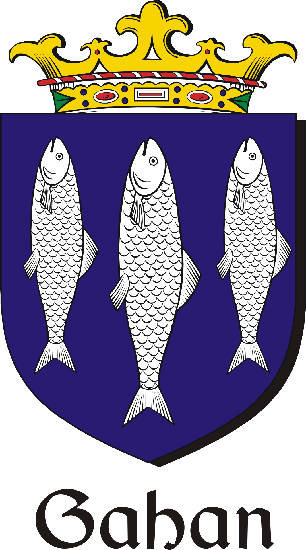 Thumbnail Gahan Family Crest / Irish Coat of Arms Image Download