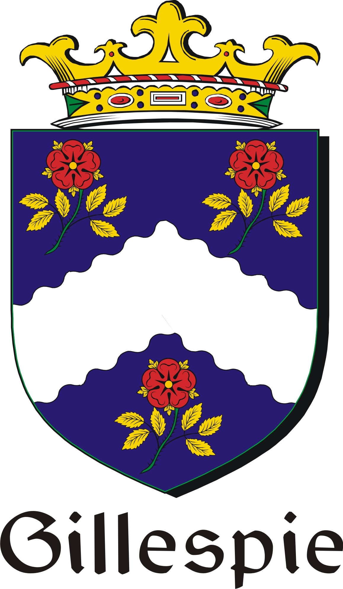 Thumbnail Gillespie Family Crest / Irish Coat of Arms Image Download