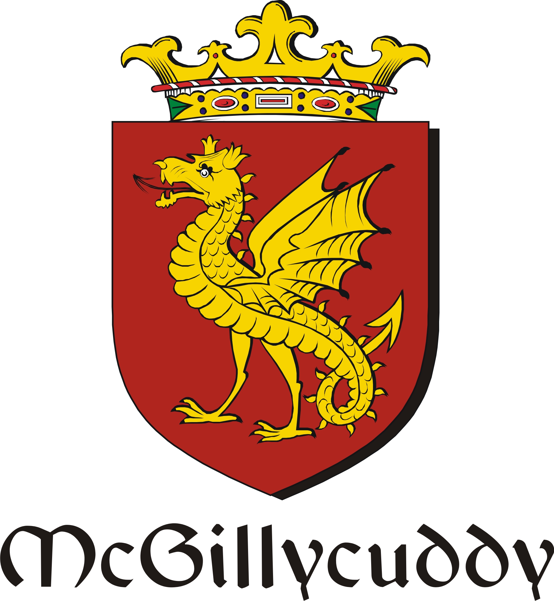 Thumbnail Gillycuddy-Mc Family Crest / Irish Coat of Arms Image Download