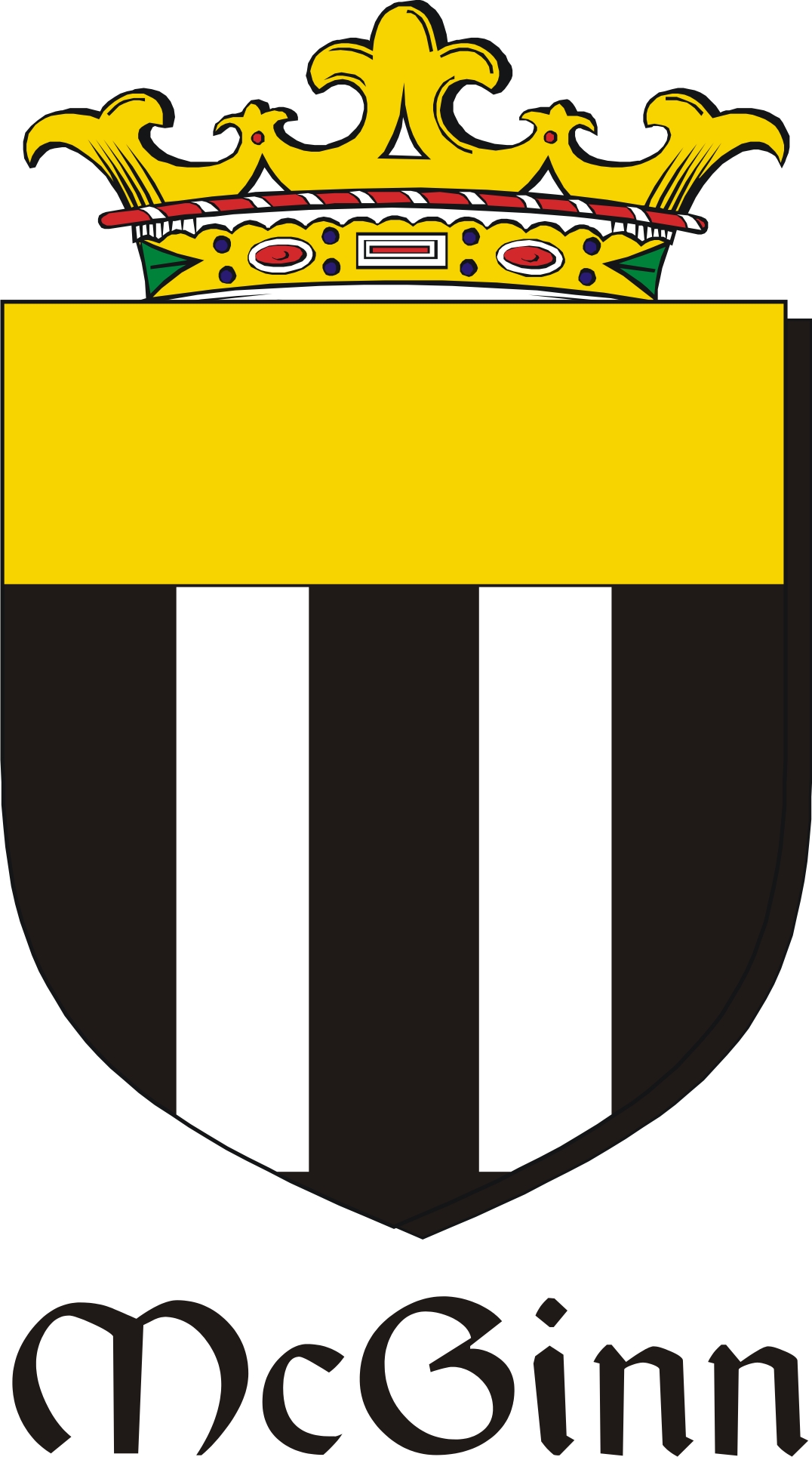 Thumbnail Ginn-Mc Family Crest / Irish Coat of Arms Image Download