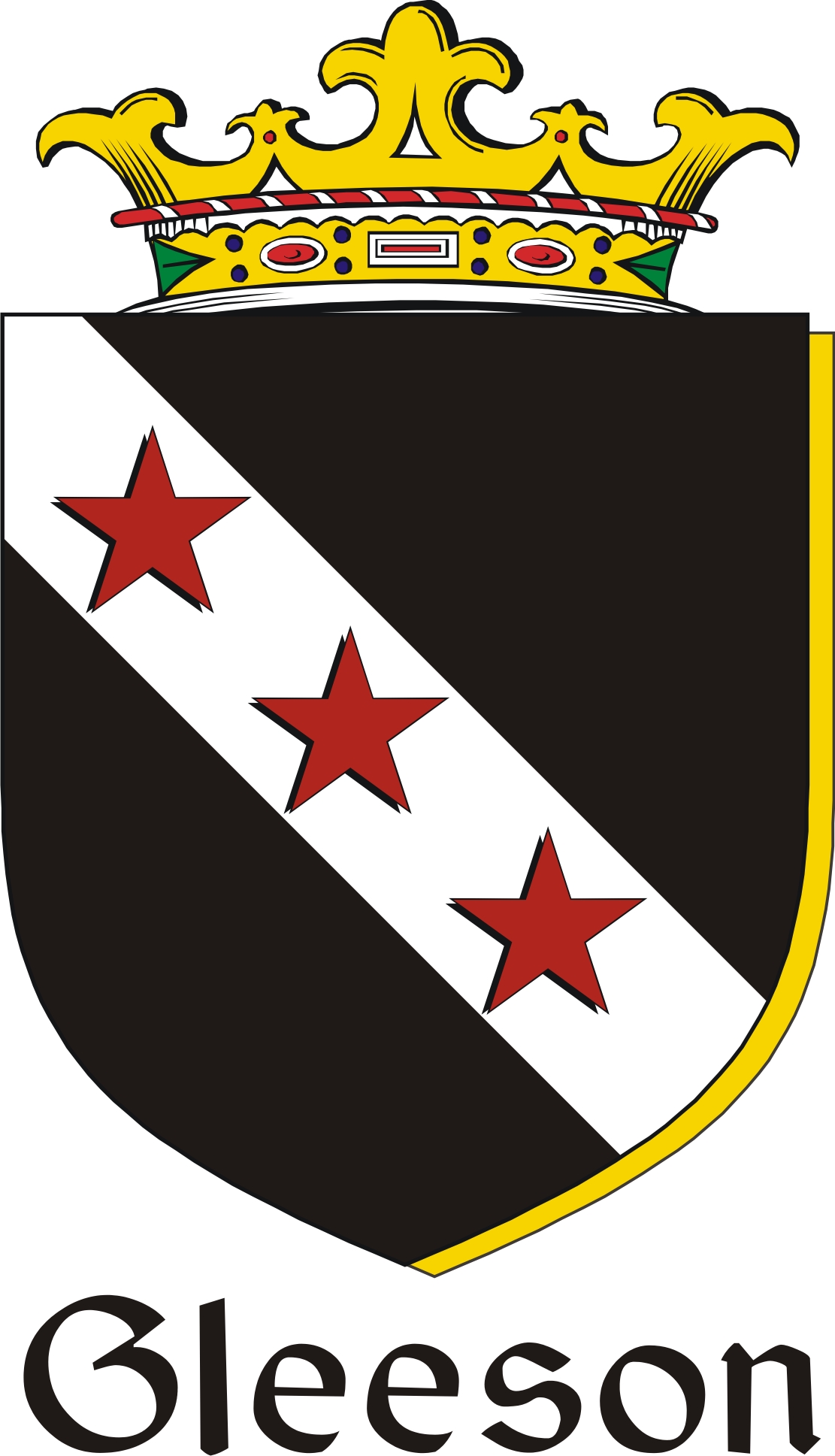 Thumbnail Gleeson Family Crest / Irish Coat of Arms Image Download