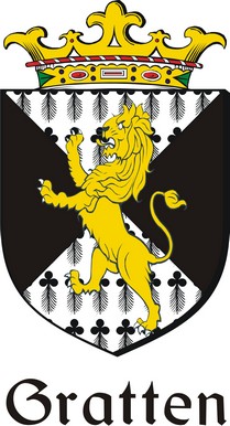 Thumbnail Gratten Family Crest / Irish Coat of Arms Image Download