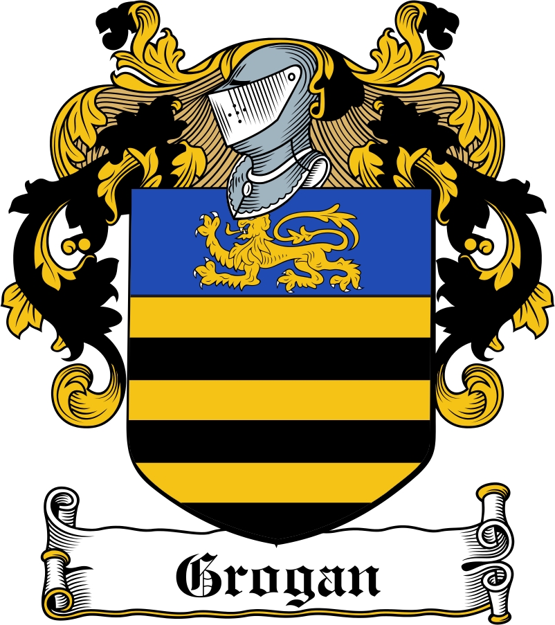 Thumbnail Grogan Family Crest / Irish Coat of Arms Image Download