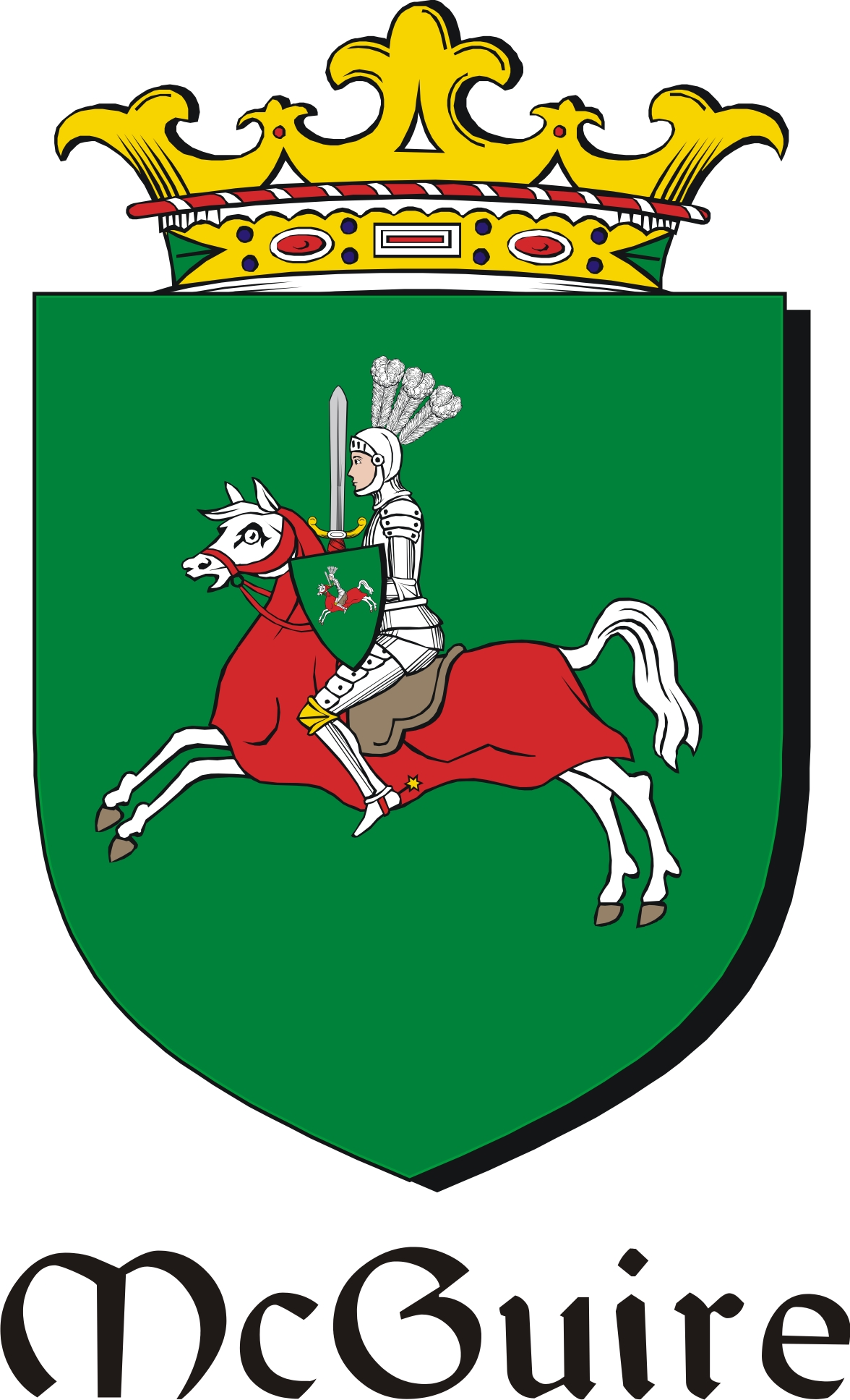 Thumbnail Guire-Mc Family Crest / Irish Coat of Arms Image Download