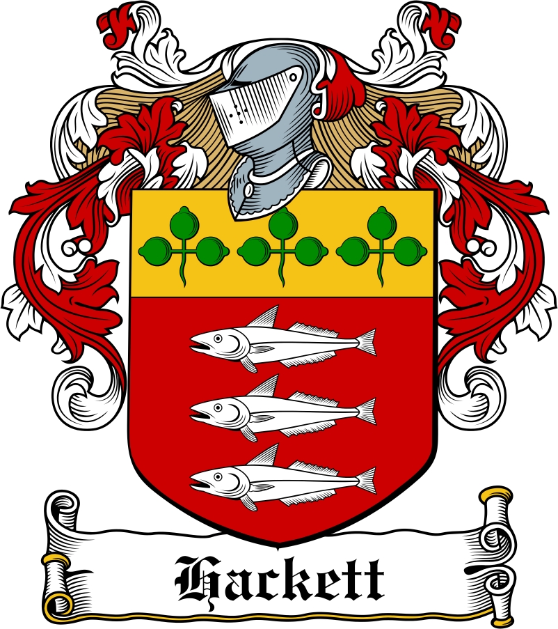 Thumbnail Hackett Family Crest / Irish Coat of Arms Image Download