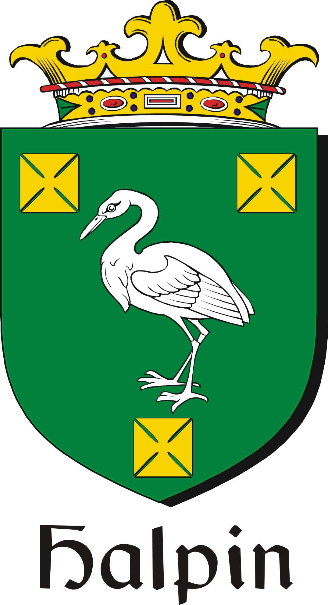 Thumbnail Halpin Family Crest / Irish Coat of Arms Image Download