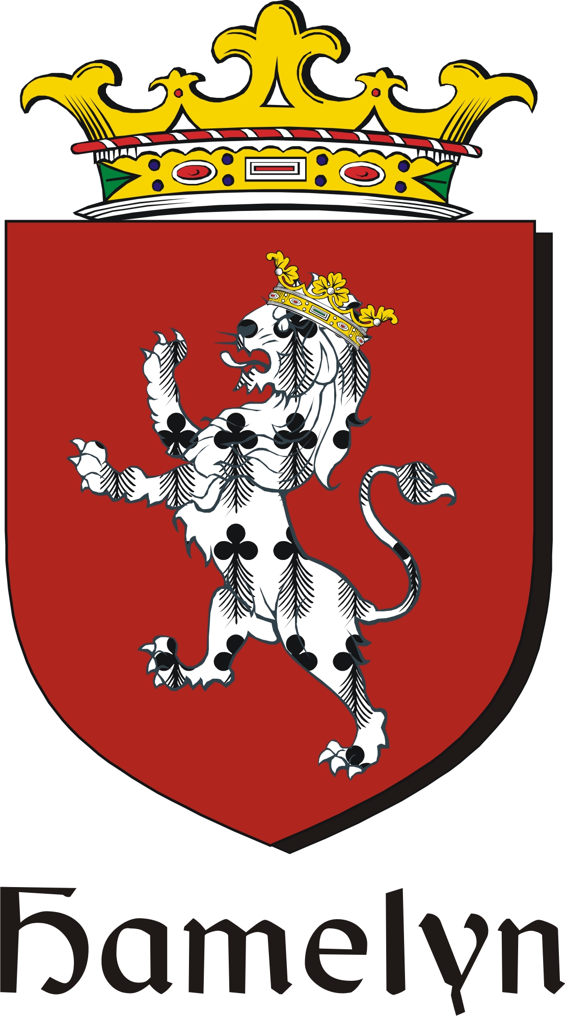 Thumbnail Hamelyn Family Crest / Irish Coat of Arms Image Download