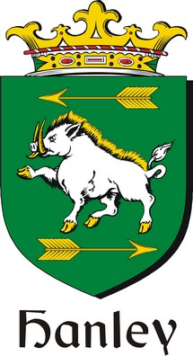 Thumbnail Hanley Family Crest / Irish Coat of Arms Image Download
