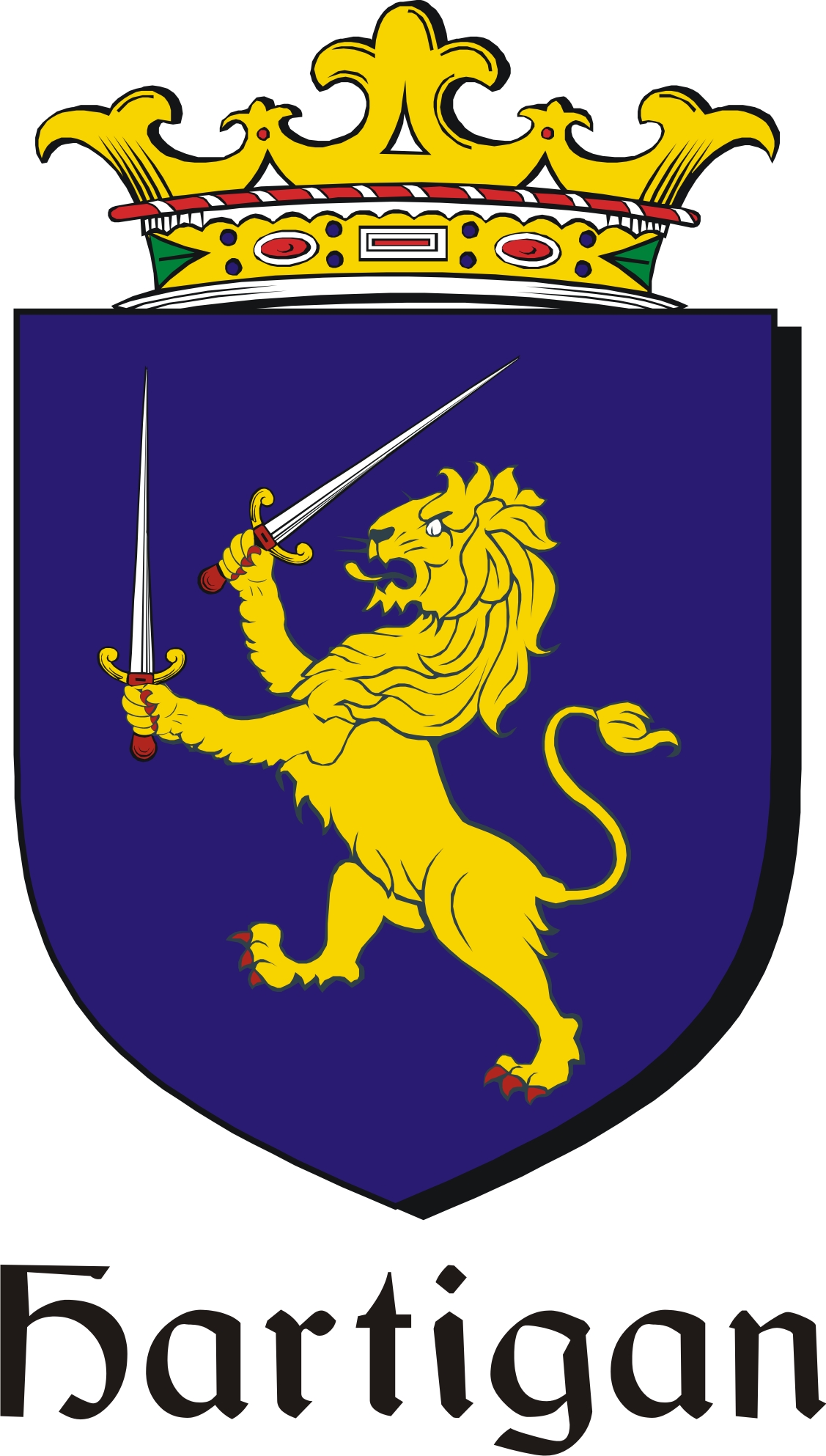 Thumbnail Hartigan Family Crest / Irish Coat of Arms Image Download Thumbnail Hartigan Family Crest / Irish Coat of Arms Image Download