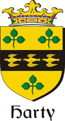 Thumbnail Harty Family Crest / Irish Coat of Arms Image Download