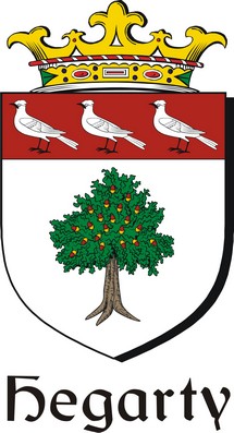 Thumbnail Hegarty Family Crest / Irish Coat of Arms Image Download