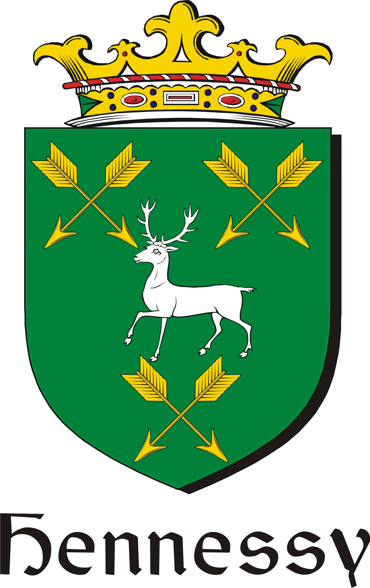 Thumbnail Hennessy Family Crest / Irish Coat of Arms Image Download
