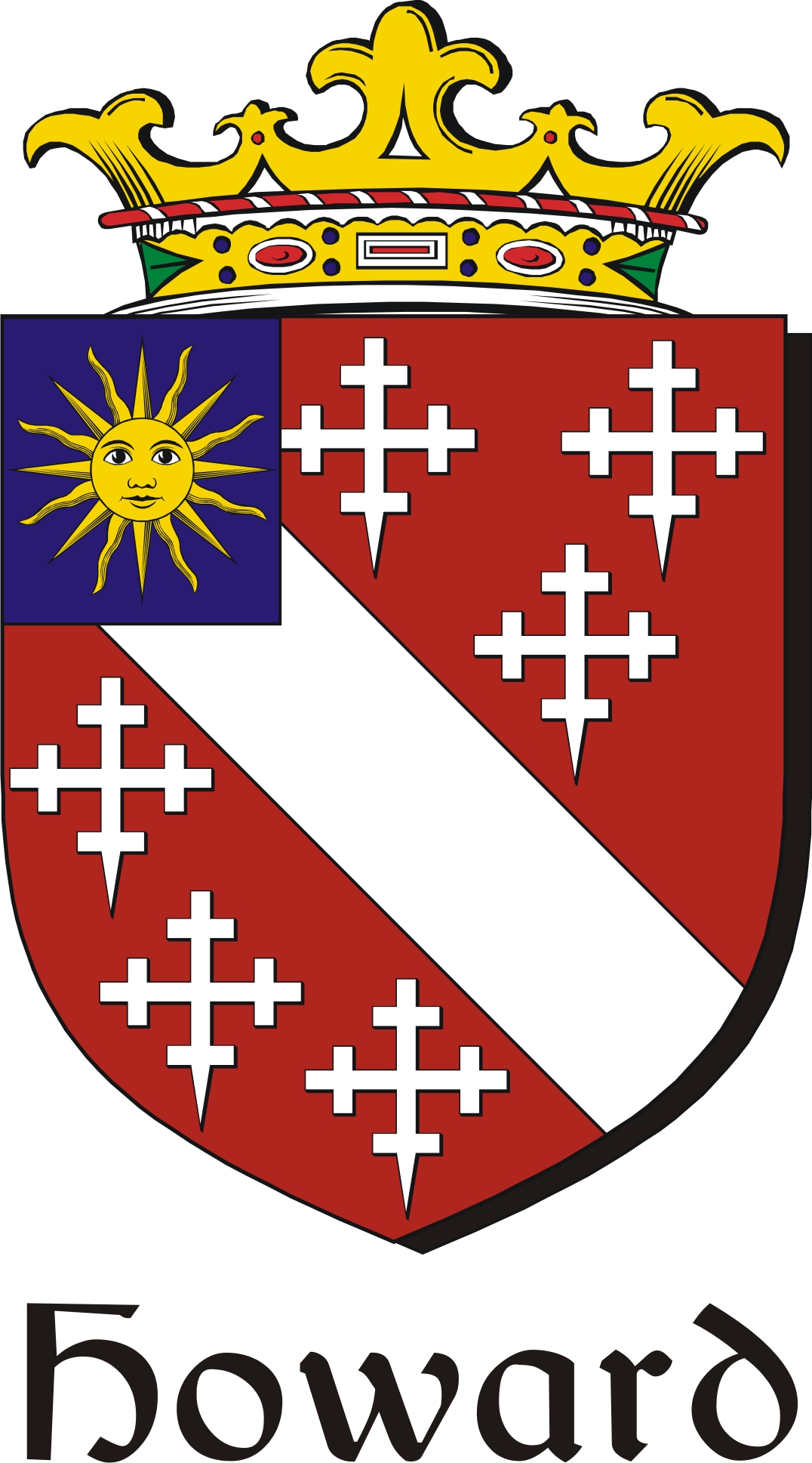 Thumbnail Howard Family Crest / Irish Coat of Arms Image Download Thumbnail Howard Family Crest / Irish Coat of Arms Image Download