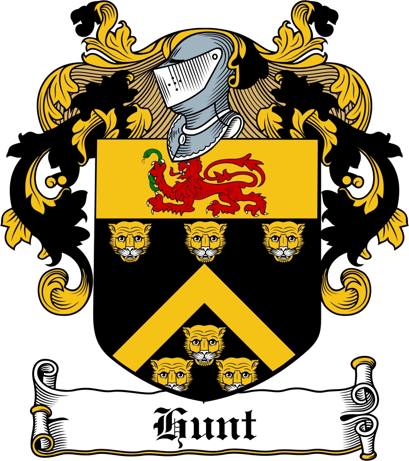 Thumbnail Hunt Family Crest / Irish Coat of Arms Image Download
