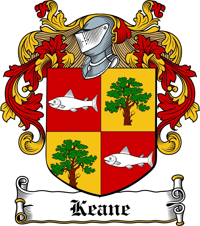 Thumbnail Keane Family Crest / Irish Coat of Arms Image Download