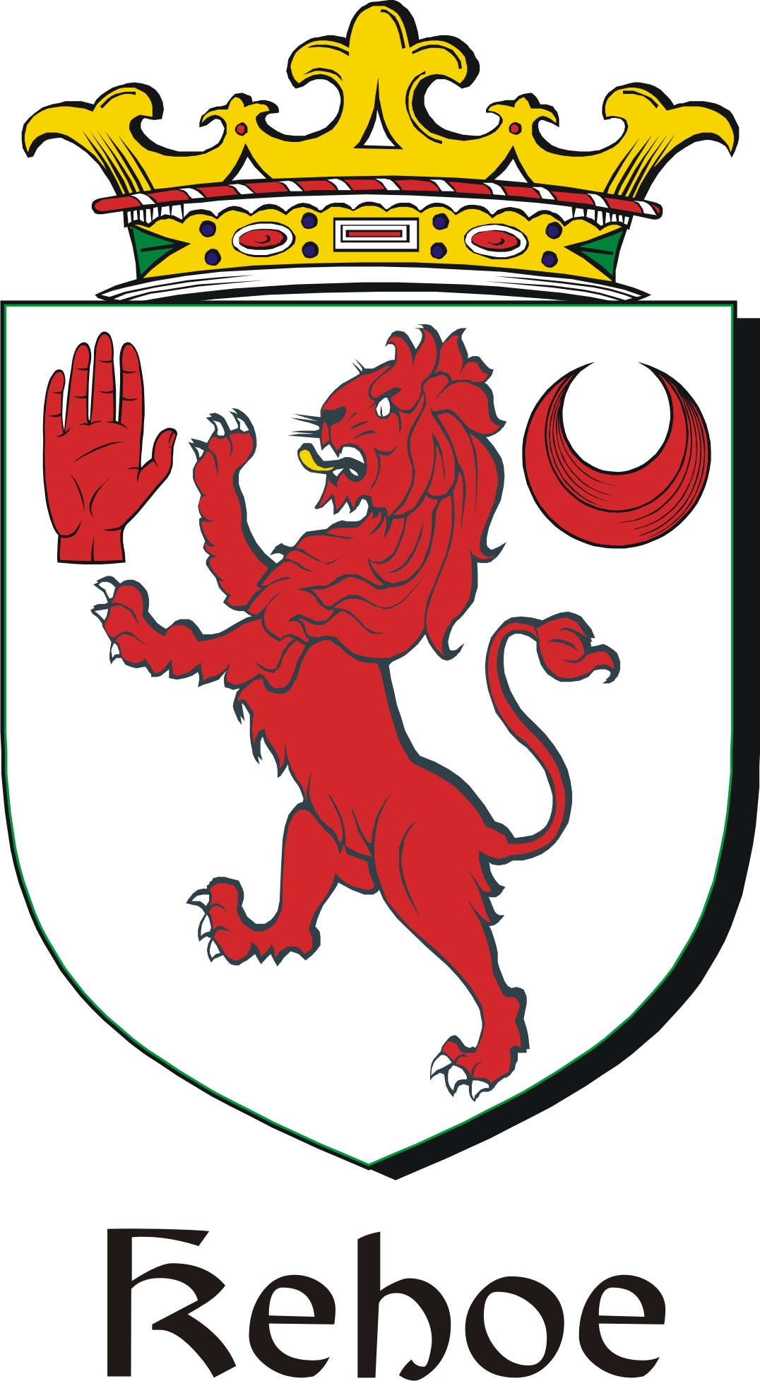 Thumbnail Kehoe Family Crest / Irish Coat of Arms Image Download