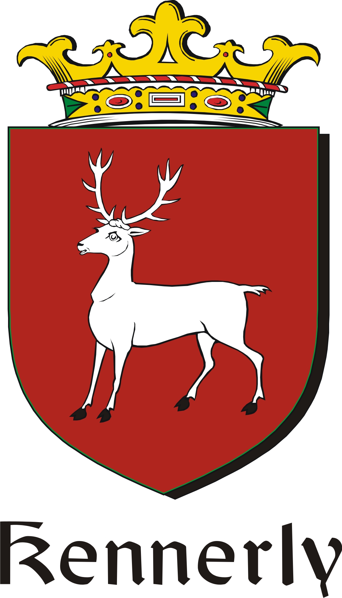 Thumbnail Kennerly Family Crest / Irish Coat of Arms Image Download