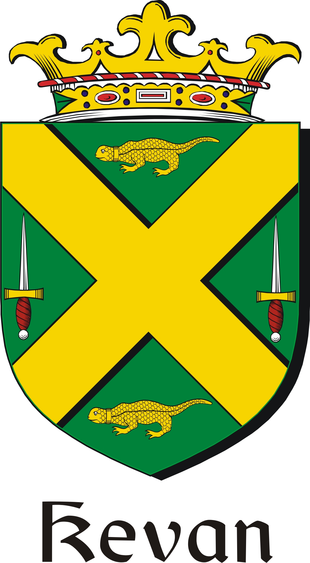 Thumbnail Kevan Family Crest / Irish Coat of Arms Image Download