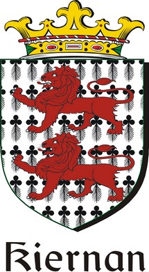 Thumbnail Kiernan Family Crest / Irish Coat of Arms Image Download