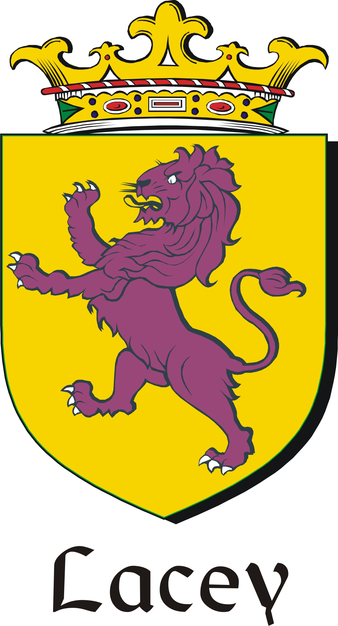 Thumbnail Lacey Family Crest / Irish Coat of Arms Image Download