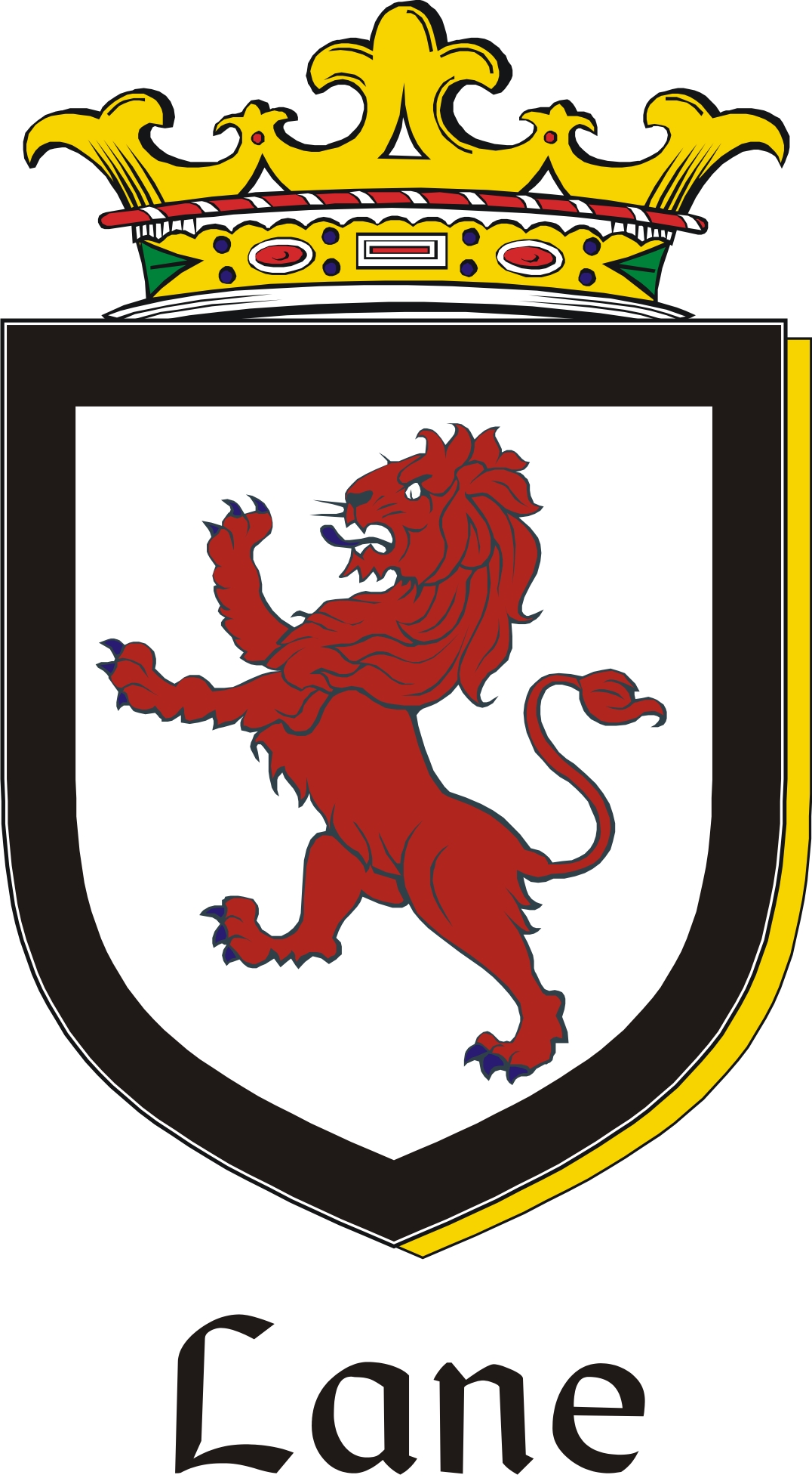 Thumbnail Lane Family Crest / Irish Coat of Arms Image Download Thumbnail Lane Family Crest / Irish Coat of Arms Image Download