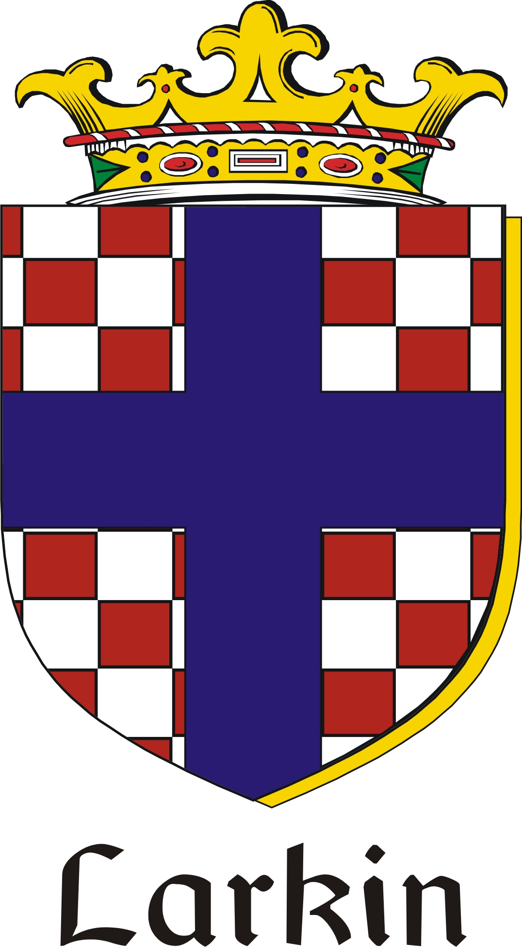 Thumbnail Larkin Family Crest / Irish Coat of Arms Image Download