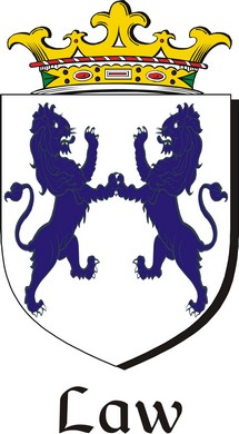 Thumbnail Law Family Crest / Irish Coat of Arms Image Download