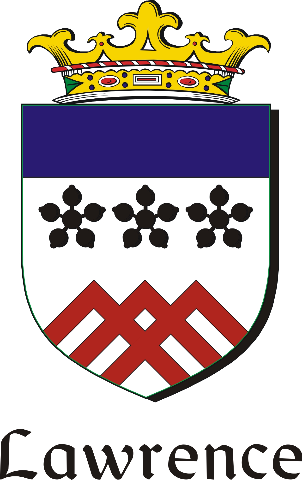 Thumbnail Lawrence Family Crest / Irish Coat of Arms Image Download