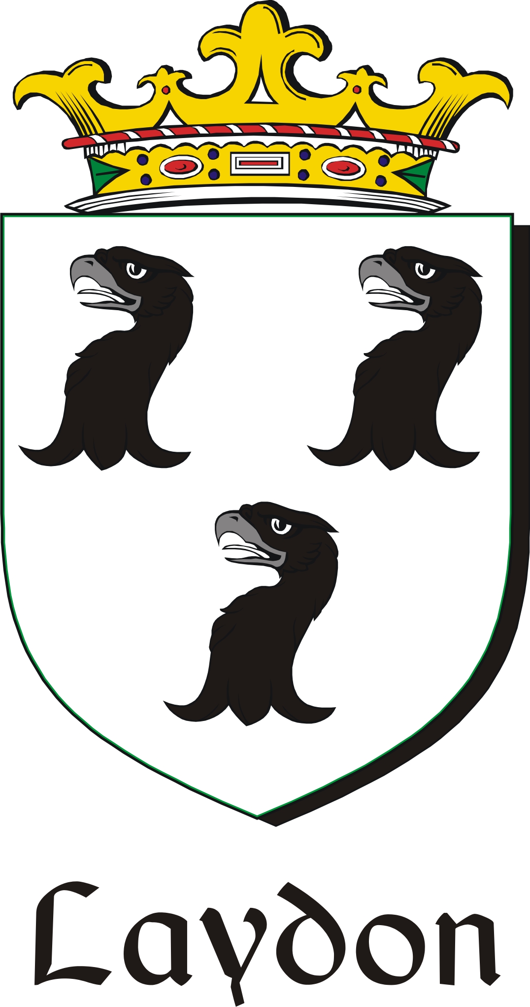 Thumbnail Laydon Family Crest / Irish Coat of Arms Image Download