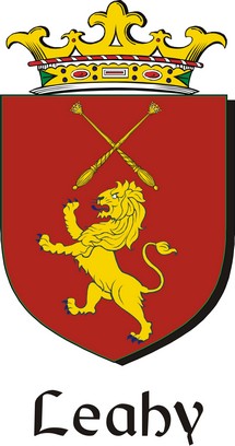 Thumbnail Leahy Family Crest / Irish Coat of Arms Image Download