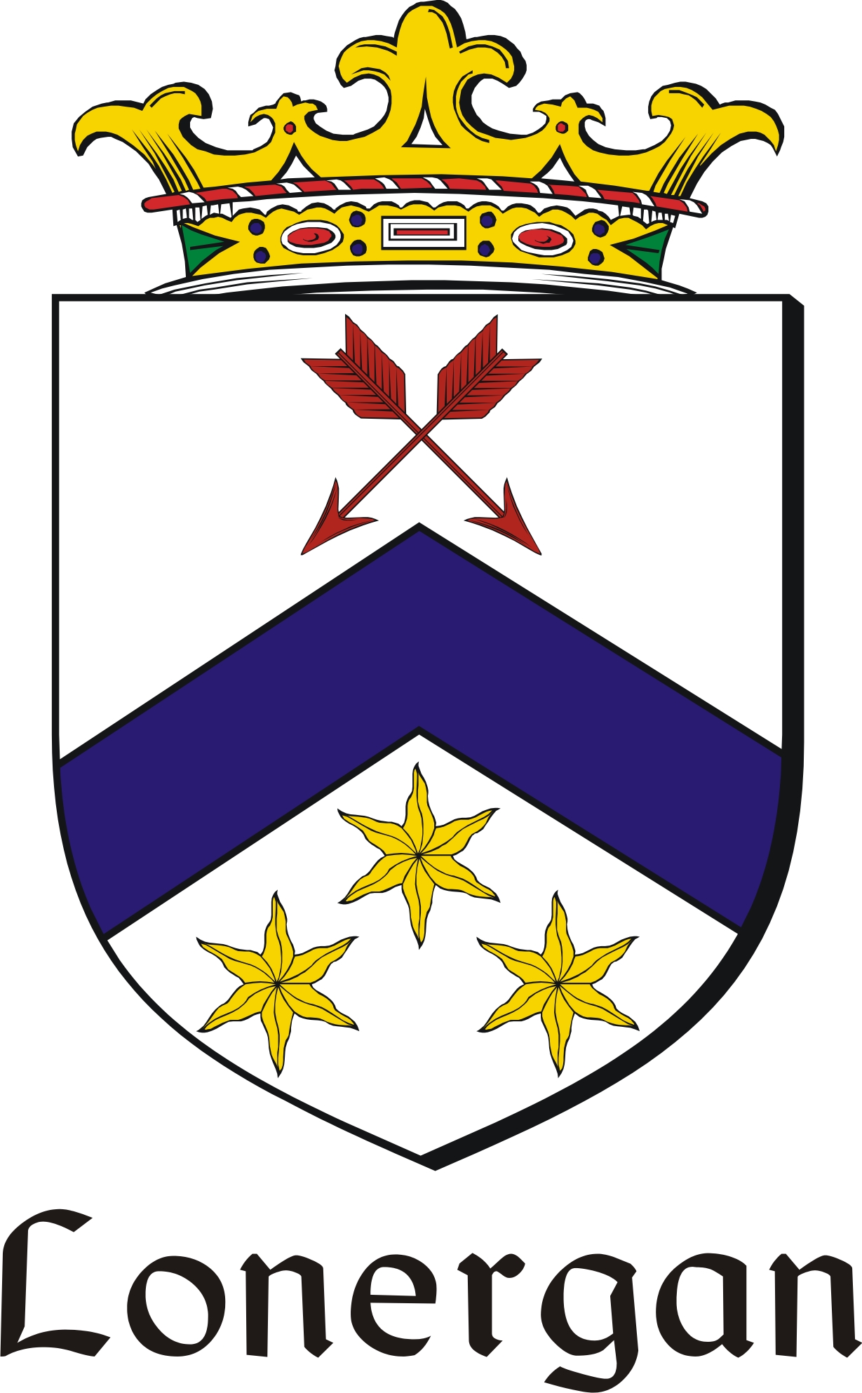 Thumbnail Lonergan Family Crest / Irish Coat of Arms Image Download