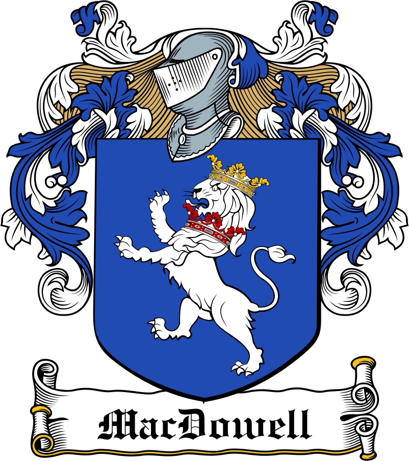 Thumbnail MacDowell Family Crest / Irish Coat of Arms Image Download