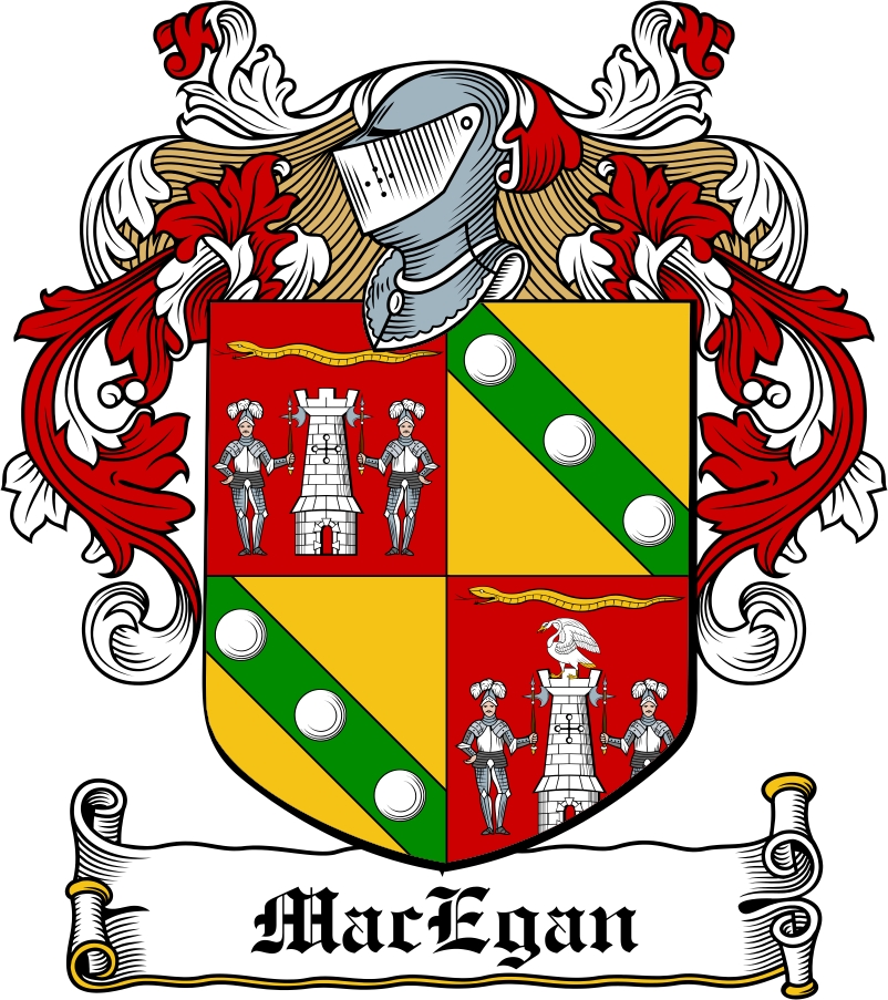 Thumbnail MacEgan Family Crest / Irish Coat of Arms Image Download