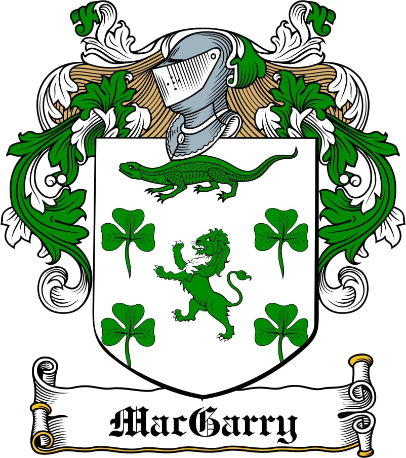 Thumbnail MacGarry Family Crest / Irish Coat of Arms Image Download