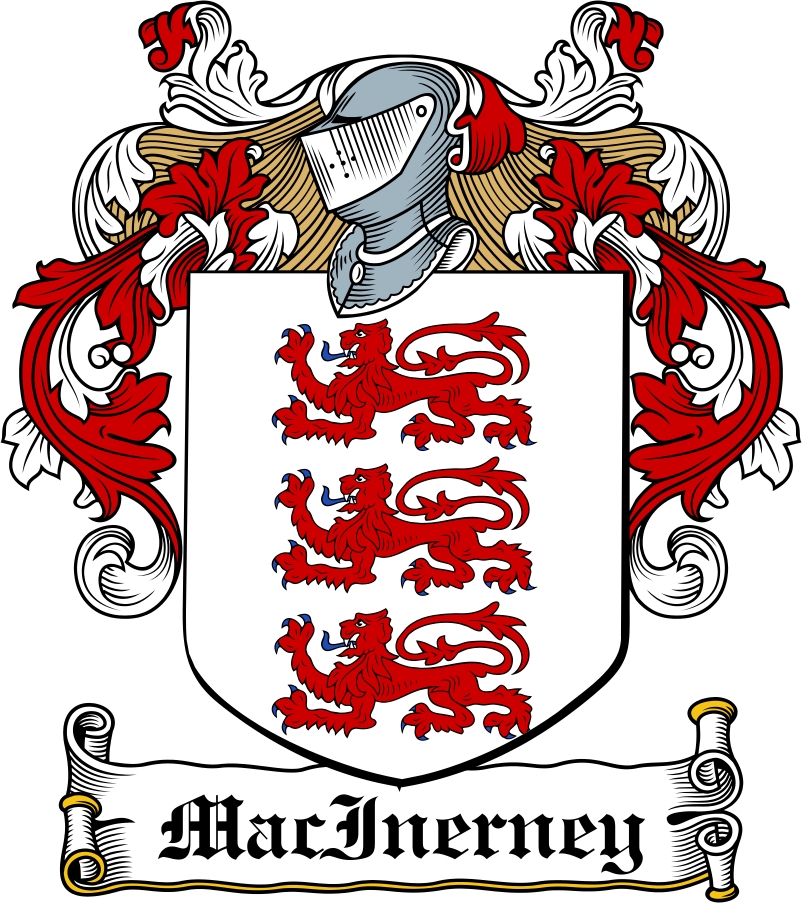 Thumbnail MacInerney Family Crest / Irish Coat of Arms Image Download
