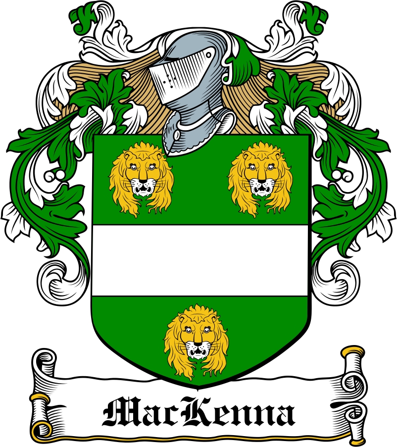 Thumbnail MacKenna Family Crest / Irish Coat of Arms Image Download