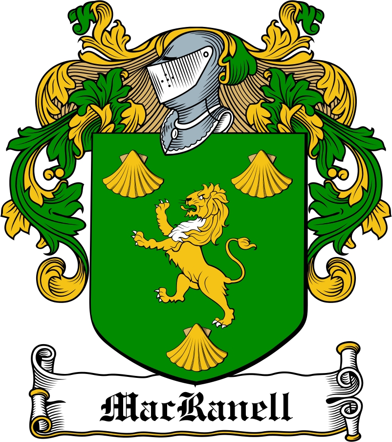 Thumbnail MacRanell Family Crest / Irish Coat of Arms Image Download