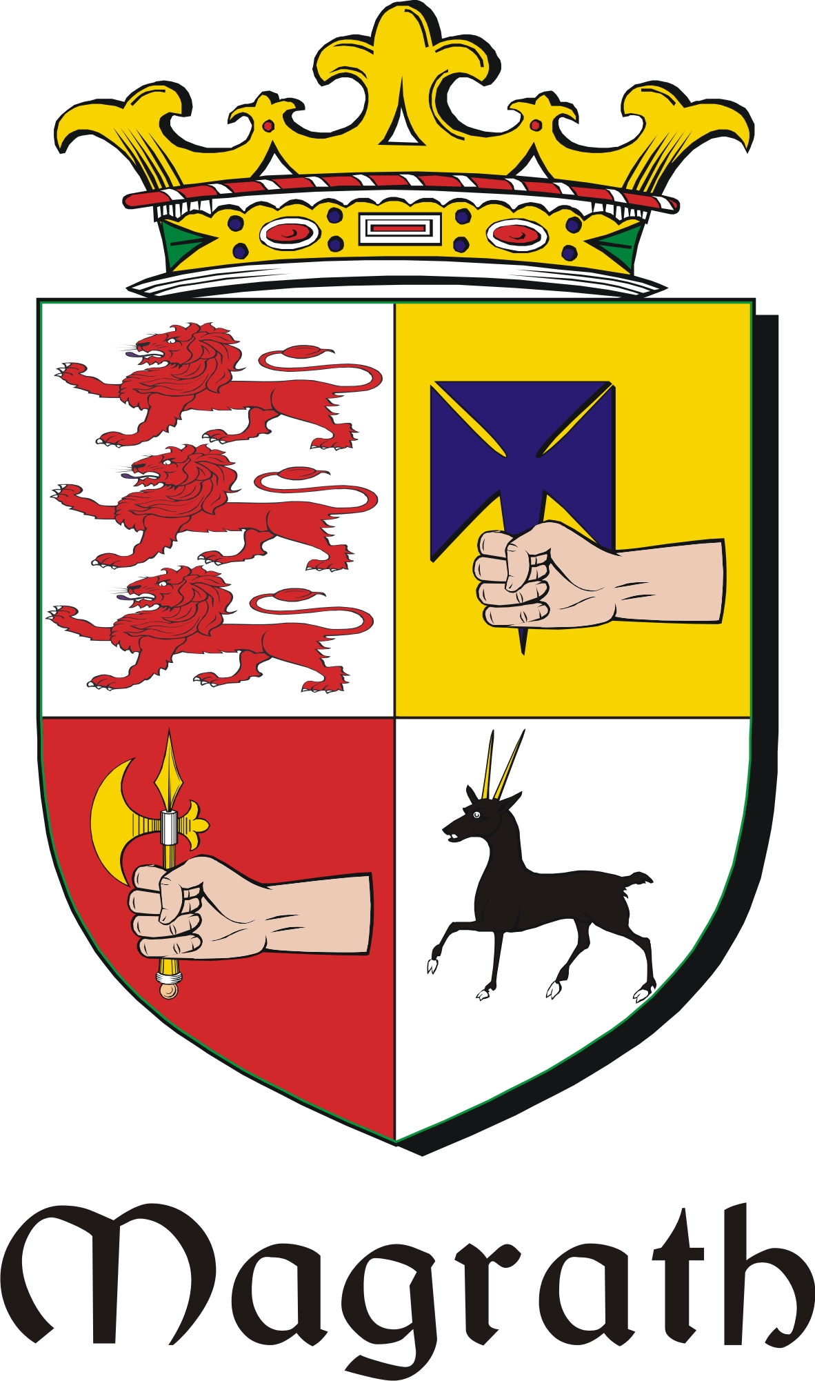 Thumbnail Magrath Family Crest / Irish Coat of Arms Image Download