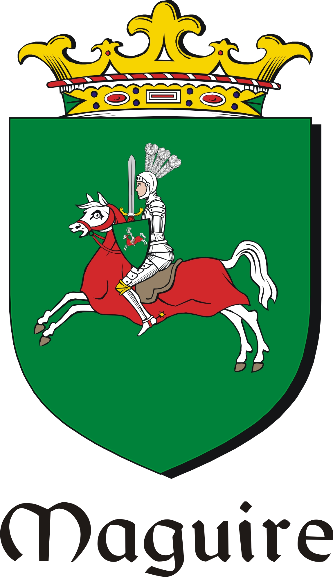 Thumbnail Maguire Family Crest / Irish Coat of Arms Image Download