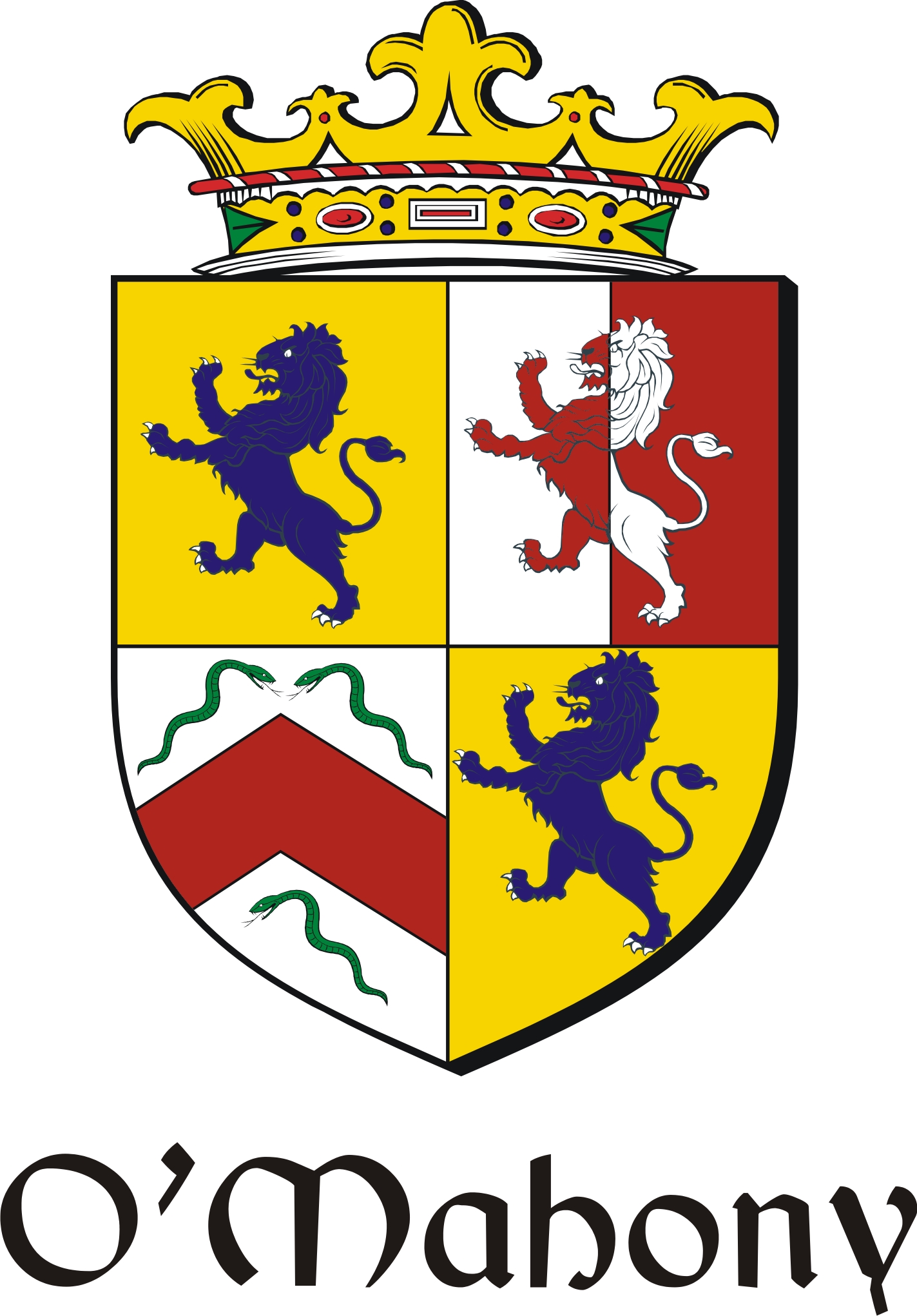 Thumbnail Mahony-O Family Crest / Irish Coat of Arms Image Download