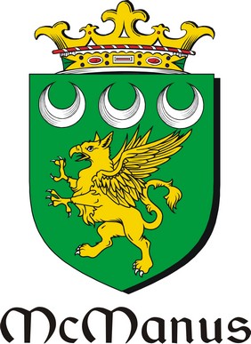 Thumbnail Manus-Mc Family Crest / Irish Coat of Arms Image Download