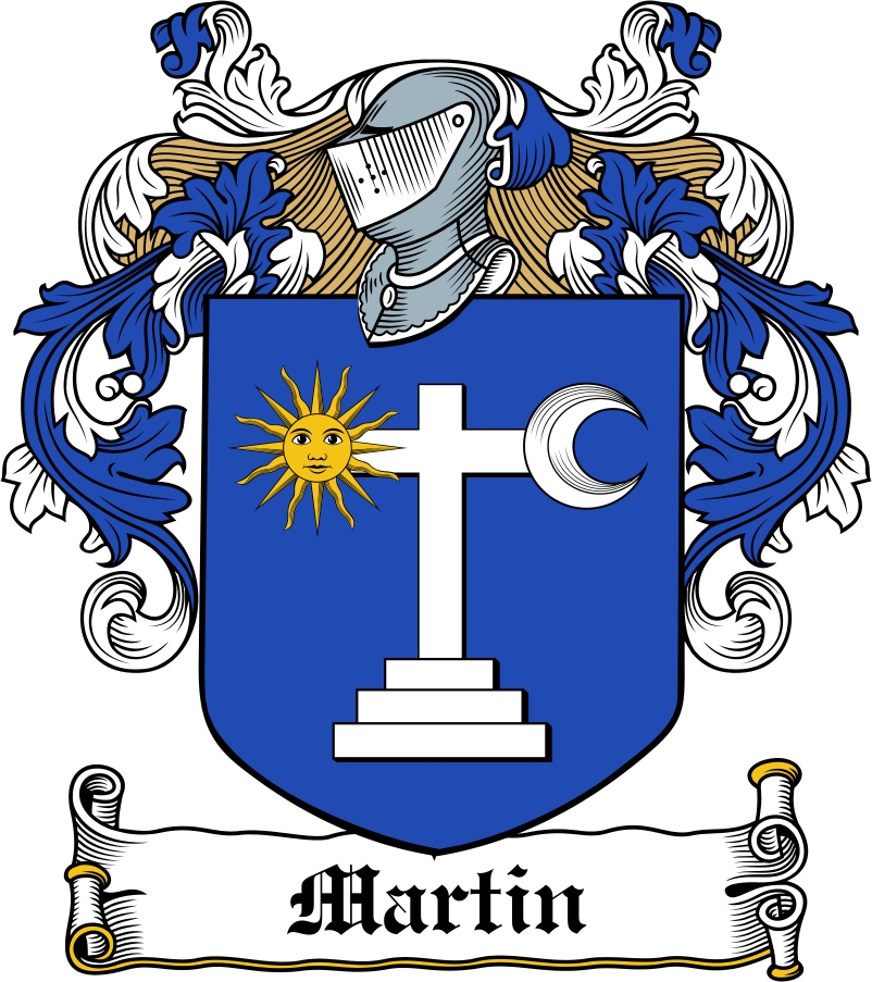 Thumbnail Martin Family Crest / Irish Coat of Arms Image Download