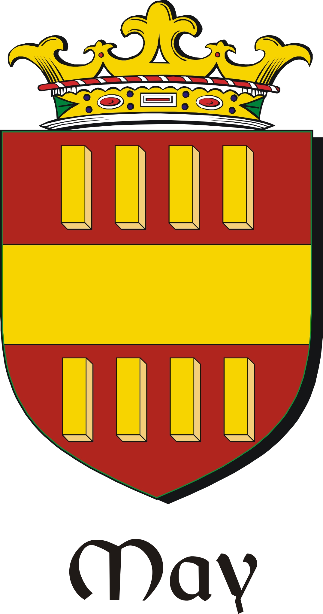 Thumbnail May Family Crest / Irish Coat of Arms Image Download Thumbnail May Family Crest / Irish Coat of Arms Image Download