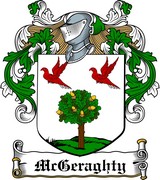 Thumbnail McGeraghty Family Crest / Irish Coat of Arms Image Download